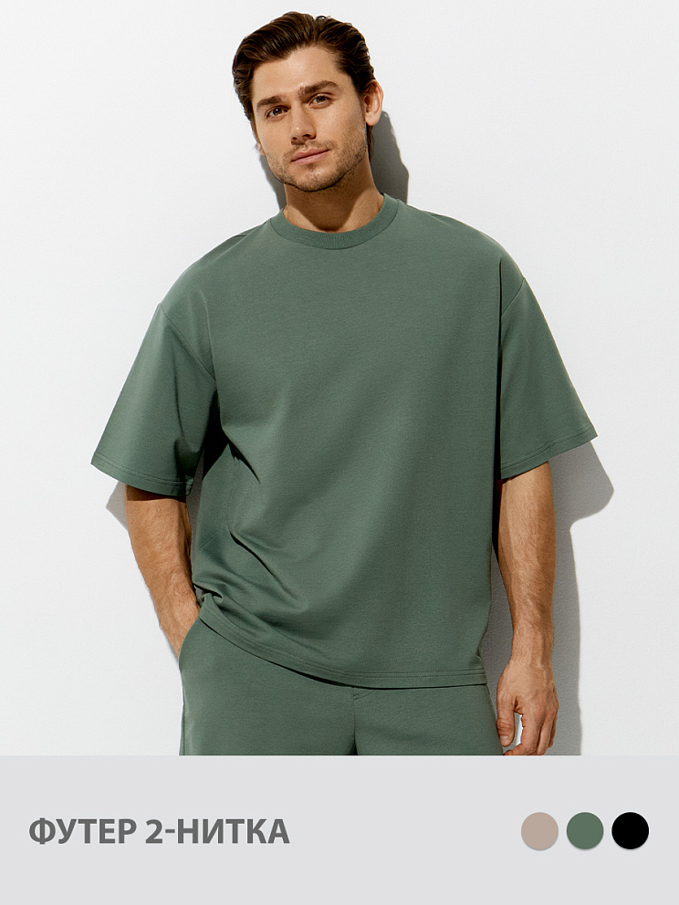 OM OmU 1453С oversize /футболка муж/ cappuccino 46 OM OmU 1453С oversize /футболка муж/ cappuccino 46
