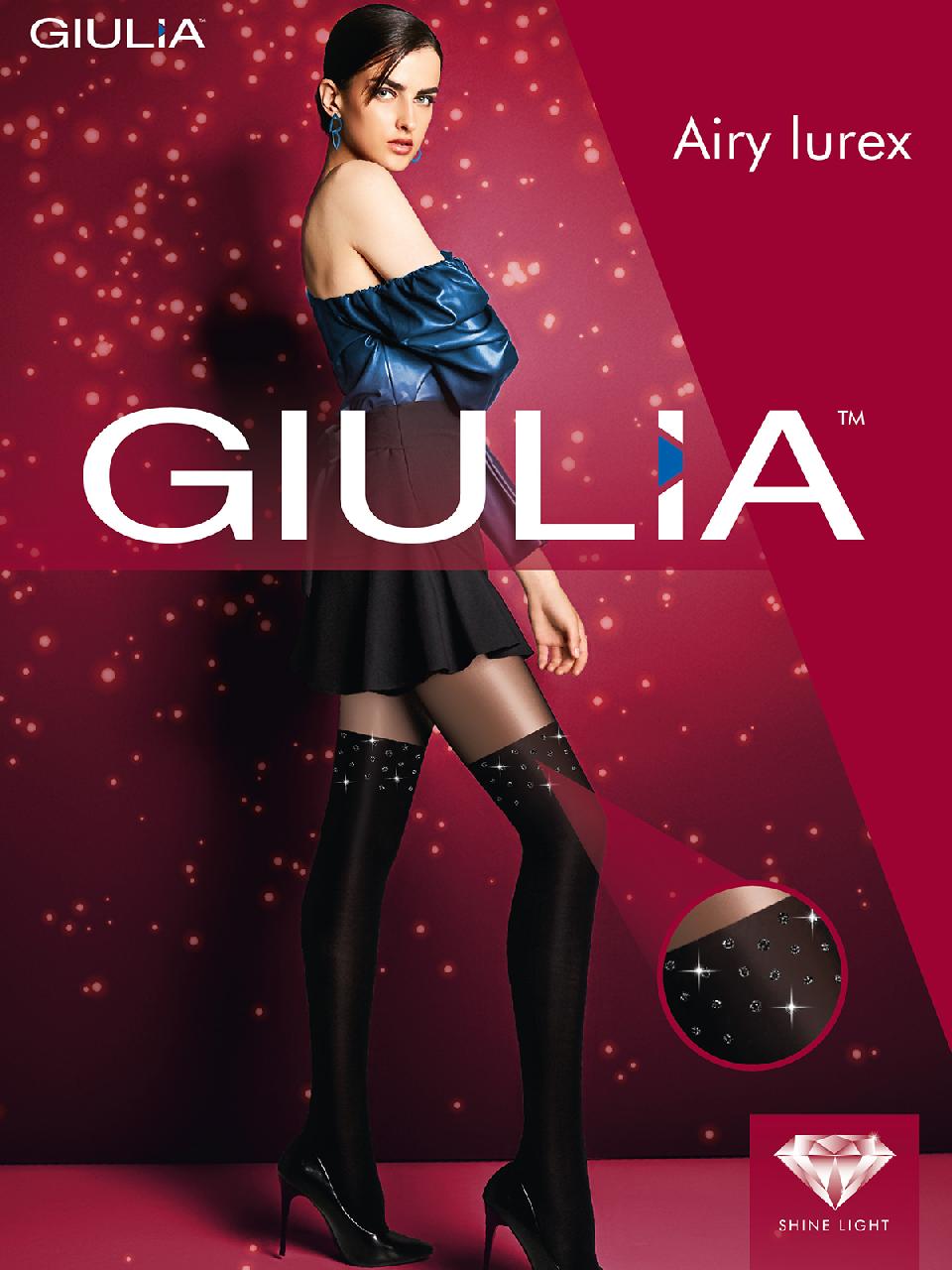 Giulia Airy Lurex 01 /колготки/ deep-navy 3