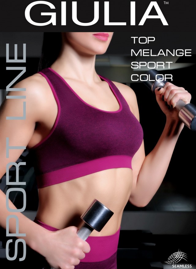GIULIA Top Sport Melange Color /топ жен./ grenadine L/XL