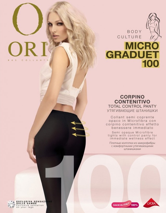 ORI Graduet Micro 100 /колготки поддерживающие/ nero 2