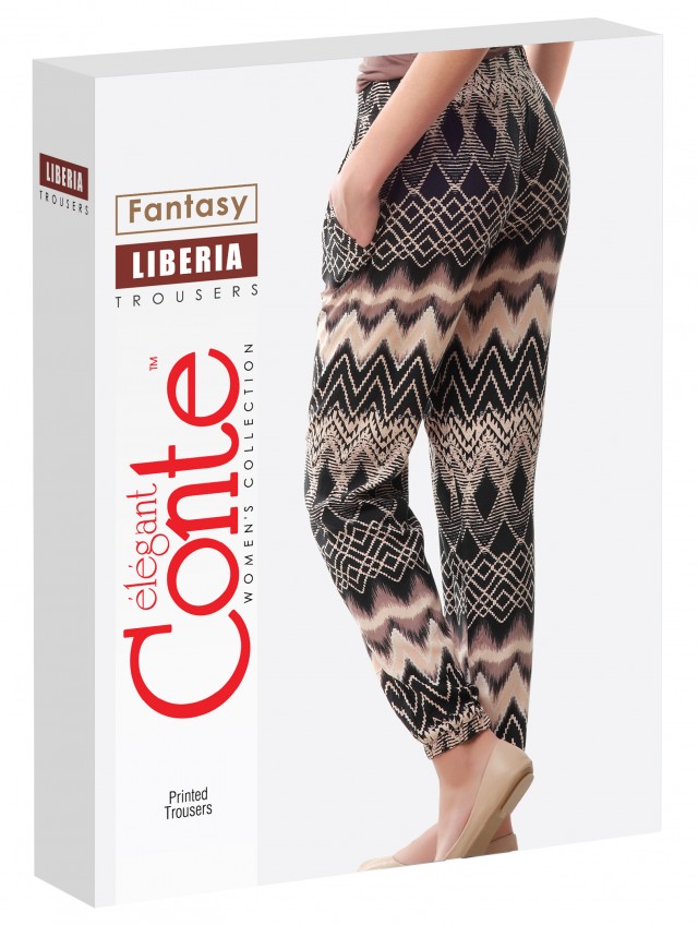 CN LIBERIA /брюки жен/ brown 164-64-92