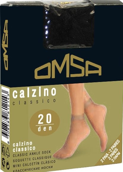OM Calzino Classico /носки 2 пары/ nero unica