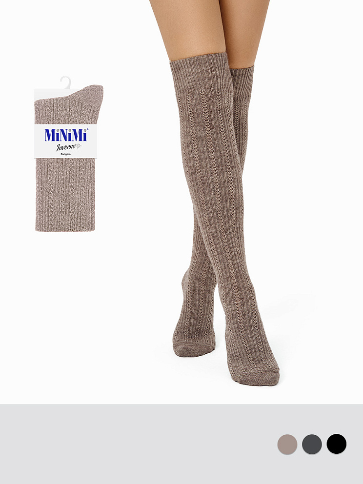 MIN Parigina Jacquard var.2 480 /гольфины/ grigio-scuro-melange 35-38 MIN Parigina Jacquard var.2 480 /гольфины/ grigio-scuro-melange 35-38