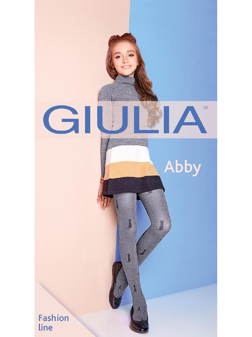 Giulia Abby melange 02 /колготки дет/ light-grey-melange 128-134