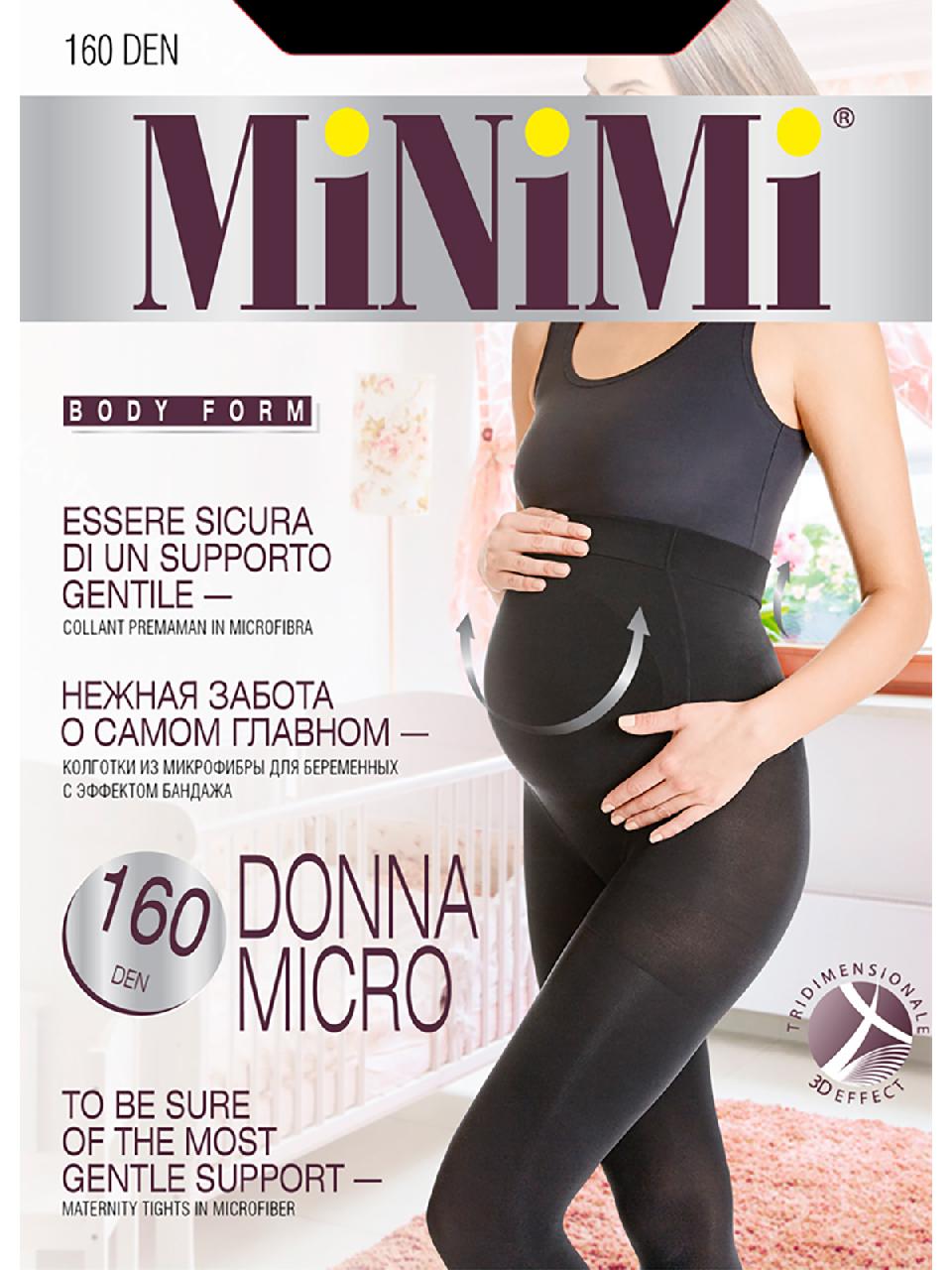 MIN Donna Micro 160 /колготки для беременных/ nero 2