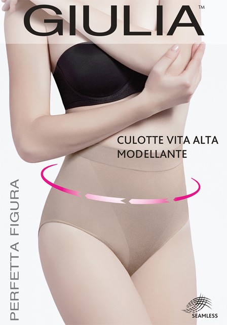 GIULIA Culotte Vita Alta Modellante /трусы жен./ bianco L/XL