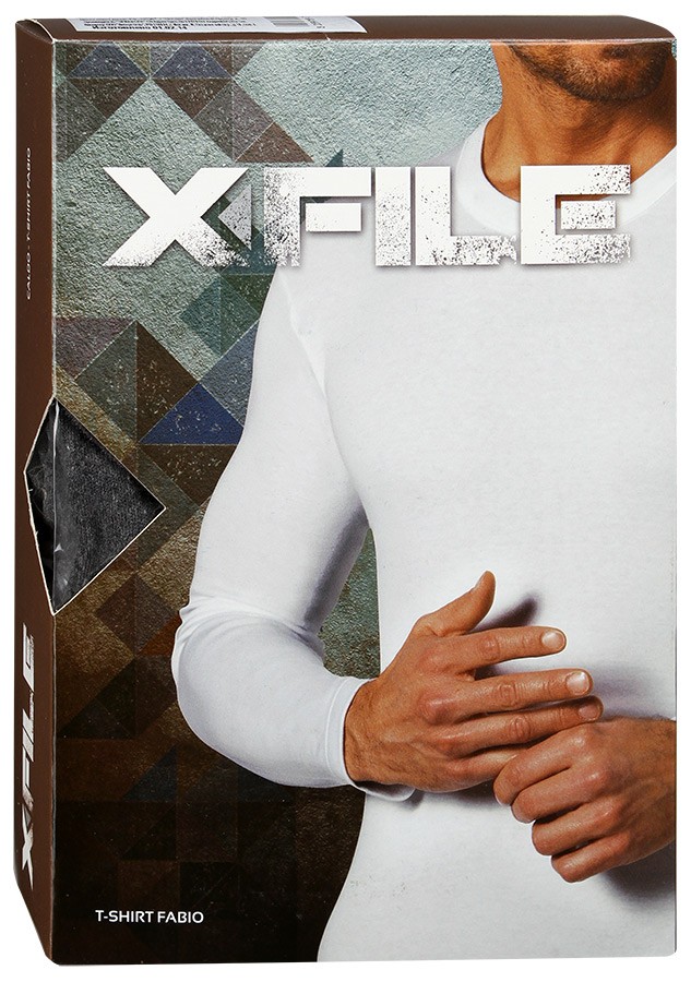 X-FILE XF-T-Shirt FABIO /футболка муж/ grigio-scuro-melange 2-S