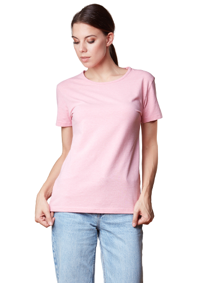 TUOSITE TSWO891-10 /футболка жен./ розовый-меланж S-44-46