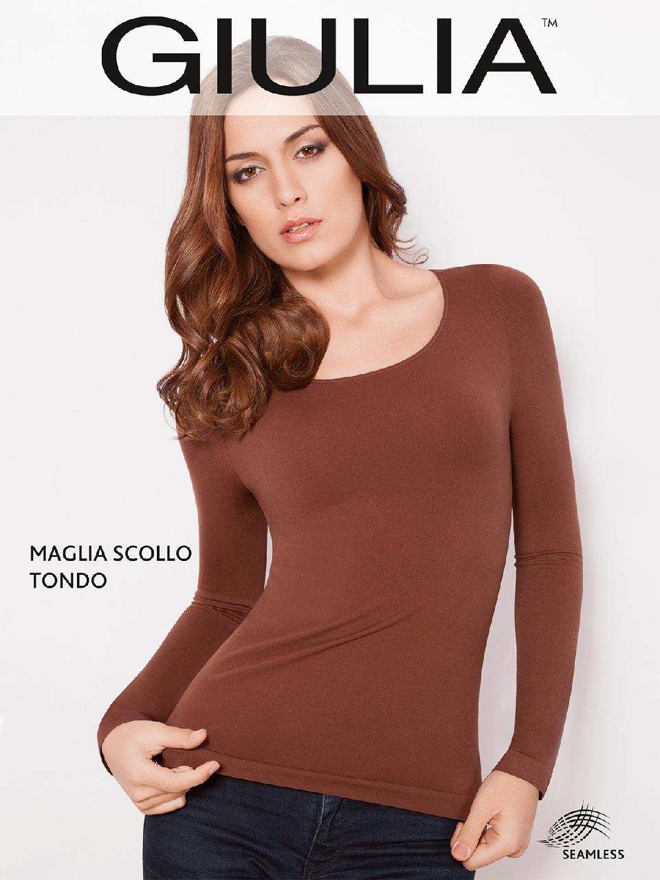 GIULIA Maglia Scollo Tondo Manica Lunga /кофта жен./ aurora-red L/XL