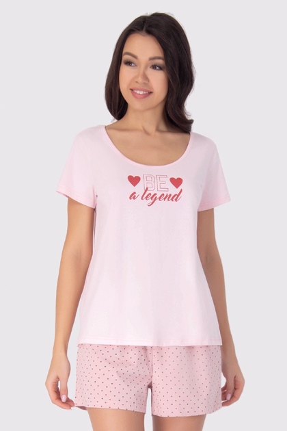 VIS LP2385S /пижама жен./ blush-pink L/96