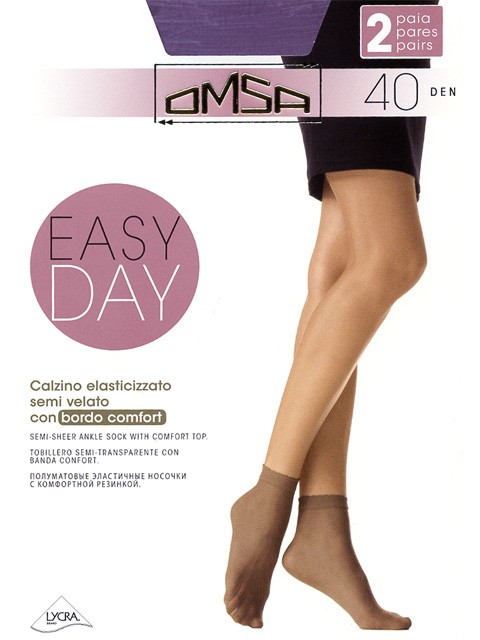 OM EASY DAY 40 /носки 2 пары/ daino unica OM EASY DAY 40 /носки 2 пары/ daino unica