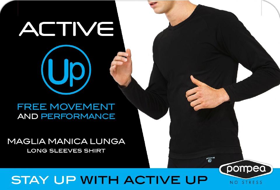PMP Maglia ML Active Up /футболка муж/ blu L/XL