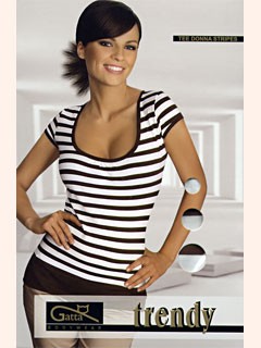 Gatta Tee Donna Stripes /блузка жен./ turchese-white S Gatta Tee Donna Stripes /блузка жен./ turchese-white S