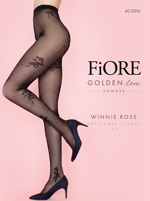 FR Winnie Rose /колготки/ black 2