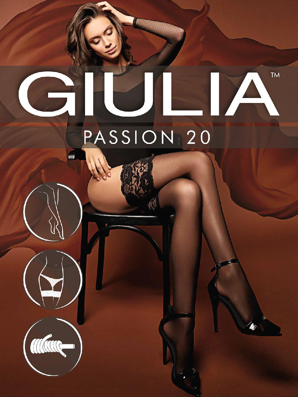 Giulia Passion 20 /чулки/ nero 3/4