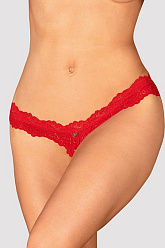 OBSESSIVE AMOR CHERRIS Thong crotchless красный L/XL