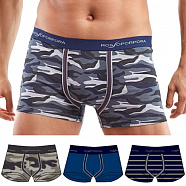 RP UB1830 boxer uomo /трусы муж.3шт./ assortito 48/M