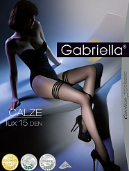GBR 202 Calze Lux 15 /чулки/ темный-загар 1/2-XS/S