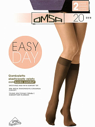 OM EASY DAY 20 /гольфы 2 пары/ daino M/L