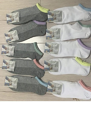 Teatro Light Socks Woman W12-1 /носки жен./ bianco-neon-blue 39-41