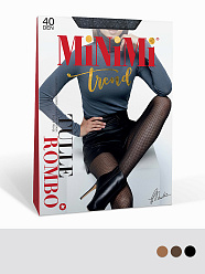 MIN Tulle Rombo 40 /колготки/ cappuccino 5