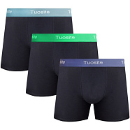 TUOSITE TSS820-1 /боксеры муж. 3шт/ черный XL