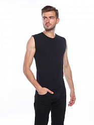 SF-T-Shirt Smanicata Man Cotone /майка муж./ nero 4-L/XL