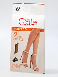 CN Pudra /гольфы жен.2 пары/ natural 23-25