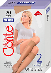 CN Tension 20 /гольфы жен. 2 пары/ bronzo unica