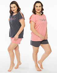 VS 009237 0624 /футболка и шорты жен/ графитовый 2XL