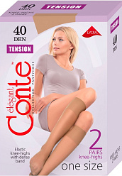 CN Tension 40 /гольфы жен. 2 пары/ bronzo unica