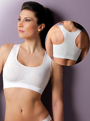 INM Bra Sport /спорт. топ жен/ bianco 2-S/M