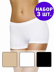 SF-Short VB Promo x 3 /трусы-шорты жен.3 шт./ nero 3M-46