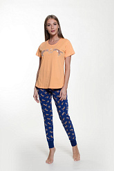 VS 909167 0244 /футболка и брюки жен/ оранжевый 2XL