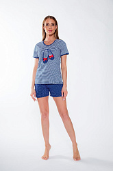 VS 908007 1913 /футболка и шорты жен/ темно-синий L
