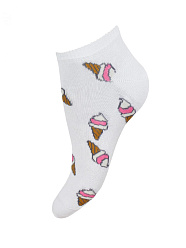 MM Icecream /носки жен./ белый unica