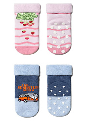 CN Kids Sof-Tiki 7С-62СП 12-14 /носки антиск с отвор/ бирюза259 12