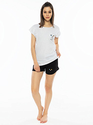 VS 012018 0000 /футболка и шорты жен/ белый L